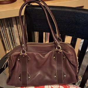 Cole Haan Dark Brown Leather Shoulder Bag